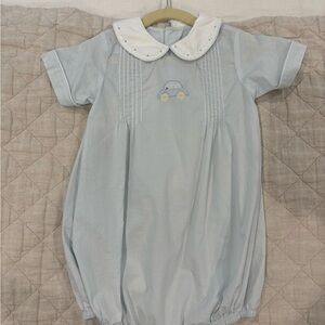 Light Blue Bubble with Car Embroidery